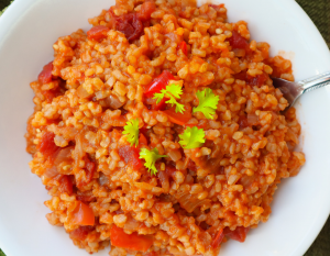 Vegan Spanish Rice: SOS-Free. Gluten Free (Instant Pot)