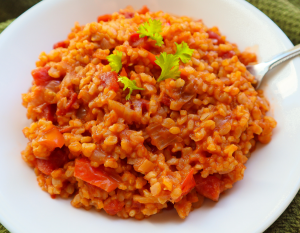 Vegan Spanish Rice: SOS-Free. Gluten Free (Instant Pot)