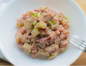 Pink Vegan Potato Salad: SOS-Free