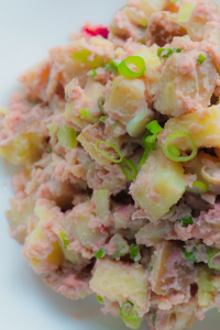 Pink Vegan Potato Salad: SOS-Free