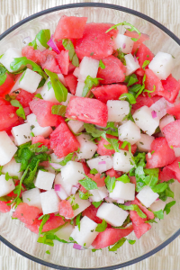 Watermelon and Jicama Salad