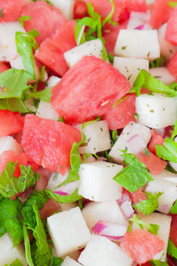 Watermelon and Jicama Salad