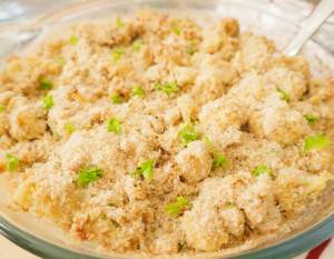 Cheesy Vegan Cauliflower Casserole