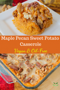Vegan Maple Pecan Sweet Potato Casserole