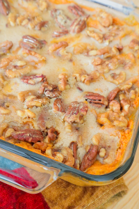 Vegan Maple Pecan Sweet Potato Casserole