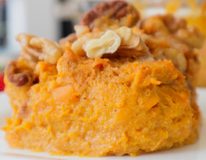 Vegan Maple Pecan Sweet Potato Casserole