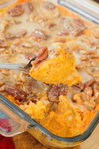 Vegan Maple Pecan Sweet Potato Casserole