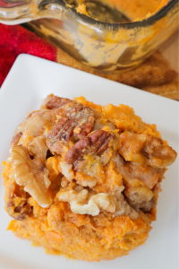 Vegan Maple Pecan Sweet Potato Casserole