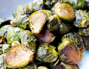 Sweet Maple Roasted Brussels Sprouts (Oil-Free)