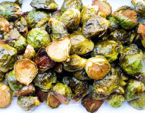 Sweet Maple Roasted Brussels Sprouts (Oil-Free)